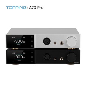 TOPPING A70 Po 완전 밸런스드 헤드폰 앰프 17000mW * 2 출력 전력 프리 앰프 147dB 다이나믹 레인지 Tang KU LA Module Amp, silve