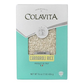 COLAVITA SUPERFINE CARNAROLI Rice 1Lb Box COLAVITA SUPERFINE 카르나롤리 쌀 1Lb 상자, 1개