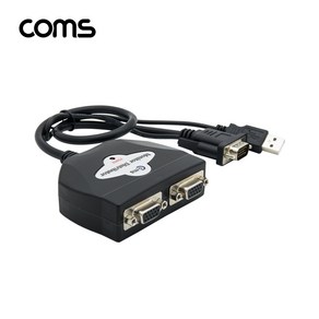 컴스 모니터 분배기 2대1 USB 전원 케이블 일체형, LC530, 1개