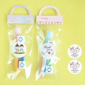 어린이 칫솔 생일 선물 답례품 구디백 어린이집 유치원 입학 초등학교 행사 단체, 귀욤칫솔A세트(여아), 1개, 1개입
