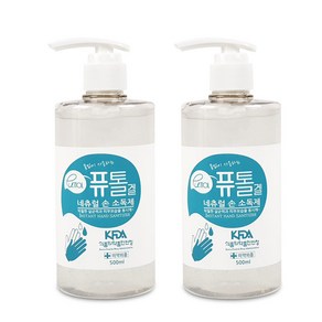 크로바 퓨톨 손소독제 의약외품 겔형 500ml, 2개