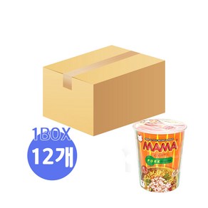 태국라면 태국컵라면 마마컵 포크 플레이버 (MAMA CUP PORK ) 70g X 1BOX, 12개