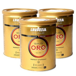 라바짜 퀄리타 오로 그라운드 분쇄 캔 250g 3개세트2456450, 3개