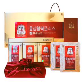 정관장 6년근 홍삼정 홍삼활력 프리미엄 30세트 1200ml 부모님 추석 명절 선물세트(보자기포함) 1개, 1.2L