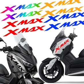 발통마켓 YAMAHA XMAX300 반사 스티커 카울 대형 로고 커버, XMAX1줄(홀로그램), 1개