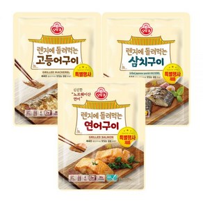 오뚜기 렌지에 돌려먹는 생선구이 고등어+삼치+연어 (각 4입) 외 3종, 삼치구이 12입, 240g, 1개