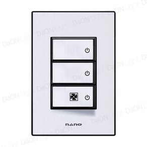 다온조명 아트2 블랙) 스위치 3구(환풍기), 1개