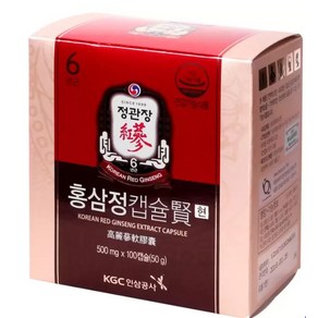 정관장 홍삼정 농축 캡슐 500mg x 100캡슐 갱년기 남성 여성 데일리 밸런스, 100정, 1개