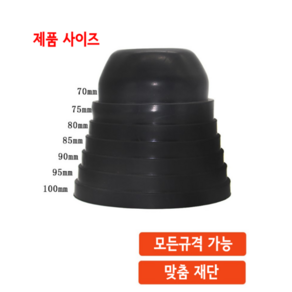 하이퍼포먼스 자동차 라이트 고무 더스트캡 헤드라이트 뚜껑 DIY LED전조등, 고무 더스트캡 2개 - 1세트, 1개