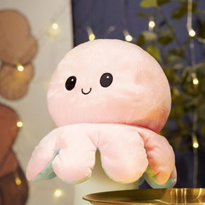 문어인형 대형인형 대형 양면, 30센티(동일 20센티 증정), 낙지뒤집기-파스텔블루, 1개