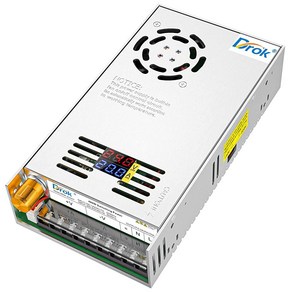 정품보장 DROK 24V 전원 공급 장치 AC 110V/220V - DC 0~24V 20A 480W 벅 변환기 가변 조절 어댑터 조정 전압 5V 12V 볼트 변환 LED 변압기, Single Display Fix Cuent, 0-12V 0-2A, 1개