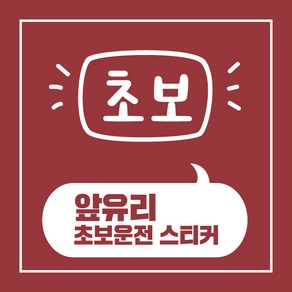 헬로팸 앞유리 초보운전 스티커 디자인06