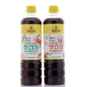 마산몽고 몽고 맛간장 2종세트/국찌개용+ 조림볶음용/900ml+900ml/무료배송/100%양조간장에 국산채소로 맛을 낸 맛간장