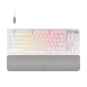 커세어 K70 PRO TKL MGX 래피드트리거 게이밍 기계식 키보드 화이트 마그네틱축, WHITE, RGP0139, 마그네틱축(자석축)