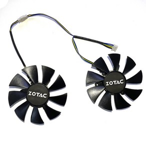 Zotac GeFoce RTX 2060 2070 슈퍼 미니 비디오 카드 냉각 팬 DIY GPU 그래픽 GA92S2U GA92A2H 4 핀 GTX 1660 1660Ti 85mm, 01 DIY FAN, 1개