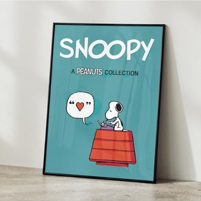 스누피 그림 포스터 snoopy 빈티지 일러스트 액자 카페 감성 아기방 인테리어 소품 24