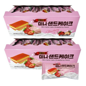 미니 샌드케이크 딸기맛, 2개, 400g