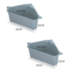 크센 음식물 찌꺼기 분리 싱크 바스켓 겸용 수세미망, 2개, 랜덤
