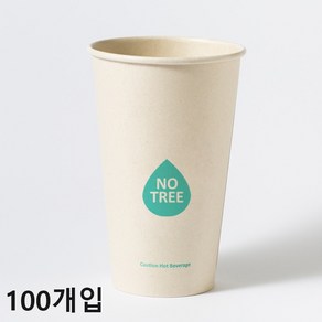 아이엠그리너 사탕수수 일회용 테이크아웃 PLA코팅 그란데 종이컵 480ml, 25개입, 4개