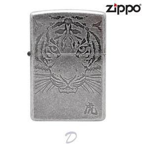 [지포(ZIPPO)] ZIPPO 지포 라이터 250-18 TIGER FACE_SA, 상세 설명 참조, 1개