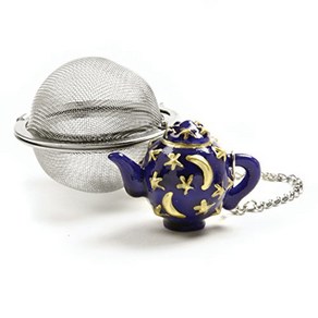 Norpro Stainless Steel 2-Inch Mesh Tea Infuser Ball with T Norpro 스테인리스 스틸 2인치 메쉬 티 인퓨저 볼(찻주전자 무게 포함