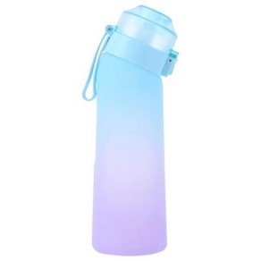 야외 캠핑 피트니스용 과일 향기 포드 물컵 스포츠 올업 음료병 7 가지 맛 650ml, 13 Gadient Blue bottle