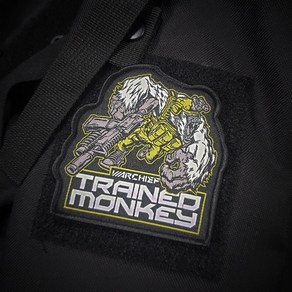 TRAINED MONKEY 벨크로 와펜 패치