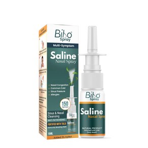 Bibo Spay  Saline Nasal Spay  Fotified With Tulsi & Xylitol  Immunity Booste 15 ML Spay, 1세트, 15ml