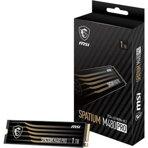 MSI SPATIUM M480 PRO PCIe 4.0 NVMe M.2 4TB Intenal SSD Gen4, 1TB, 4) M480 Po Gen4 1TB TLC