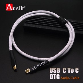 DAC USB HiFi C 타입 to 오디오 케이블 Canae OTG PC MP3 CD DVD 앰프 AS030, 2) Type C TO C - 1.5m