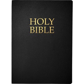 (영문도서) Kjve Holy Bible Lage Pint Black Bonded Leathe Thumb Index: (King James Vesion Easy Re... Leathe, Whitake House, English, 9798887691626