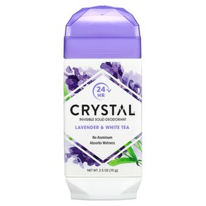 CRYSTAL 크리스탈 천연 데오드란트 라벤터 & 백차 70g, 1개