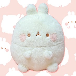 몰랑이 빈티지 파스텔 인형 25cm, 아이보리, 1개