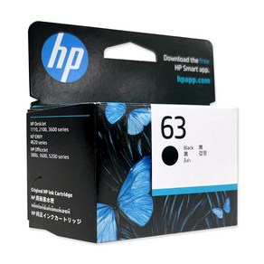 정품 HP63검정잉크