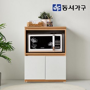 동서가구 화이트오크 렌지대 양문 수납장 DF629943, 오크콤비