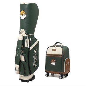 뉴클래식 트롤리 여성 골프 바퀴형 골프백 보스턴백 세트 골프가방 DU2, 그린 캐디백+바퀴보스턴 세트 각각배송