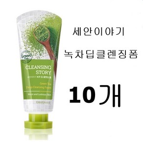 웰코스)과일나라 세안이야기 녹차 딥 클렌징 폼, 120g, 10개