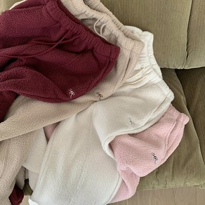 밴딩 아잉 푸들 뽀글이 투웨이 조거 츄리닝 덤블 팬츠 pants 양털 스트링 aeing