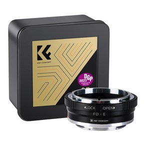 KnF FD-E 렌즈 어댑터 캐논 EF 렌즈 - 소니 E 바디 (뒤캡옵션) Canon FD Lens to Sony E adapte (E cap option), FD-NEX 어댑터, 1개