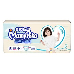 마미포코 플렉스 팬티 여아용, 5단계, 132매