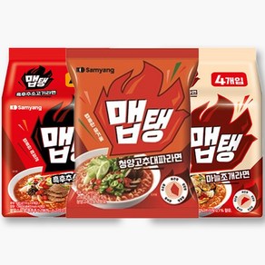 삼양 맵탱 라면 흑후추 소고기 마늘조개 청양고추대파 멀티팩 440g, 흑후추소고기멀티1팩