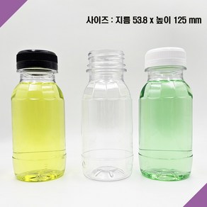 [보틀스] 190페트병 190미리 190ml 투명 페트병 주스병 플라스틱병 공병 소분병 작은병 소용량 미니병 바닥민자, 웜레드(38파이), 1개