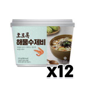 호로록 해물수제비 간편식 216g x 12개