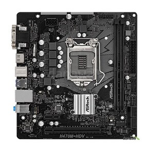 ASRock H470M-HDV M-ATX 1200 소켓 10세대 메인보드 D-SUB DVI HDMI 지원