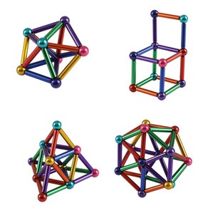 네오큐브자석 23mm 컬러자석봉 마그네틱 네오디움 자석 36+27 장난감, 1개