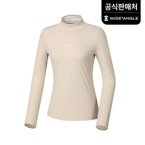 [와이드앵글 공식] [골프] 여성 VA 골지 하이넥 티셔츠 L WWP23291E2
