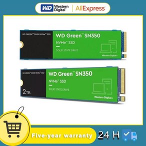 웨스턴 디지털 컴퓨터 솔리드 스테이트 드라이브 WD 그린 SN350 NVMe SSD PCIe 3.0 M.2 2280 2TB 최대, 한개옵션1, 03 240GB