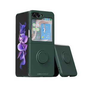 갤럭시 Z플립6 컬러 실리콘 스웨이드 핑거 홀더 마그네틱 스마트링 케이스 지플립6 Z Flip6 5G