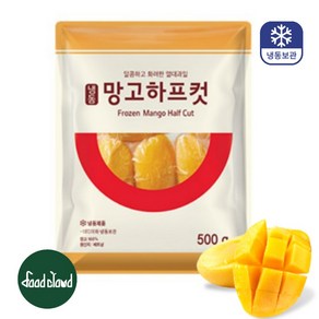 세미원 냉동 망고 미트 하프컷 500g, 1개