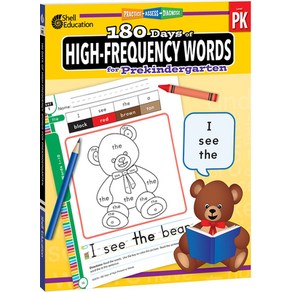 (영문도서) 180 Days of High-Frequency Words for Prekindergarten: Practice Assess Diagnose Paperback